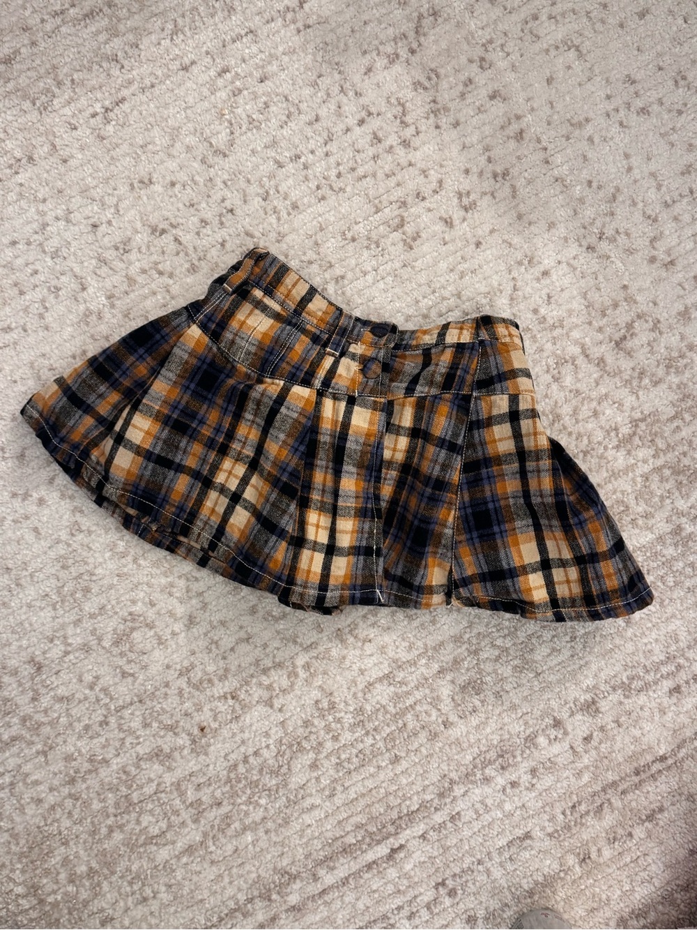 Free People Plaid Pleated Mini Skirt